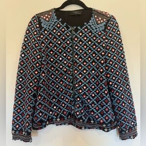 Zara Multicolor Geometric Jacket